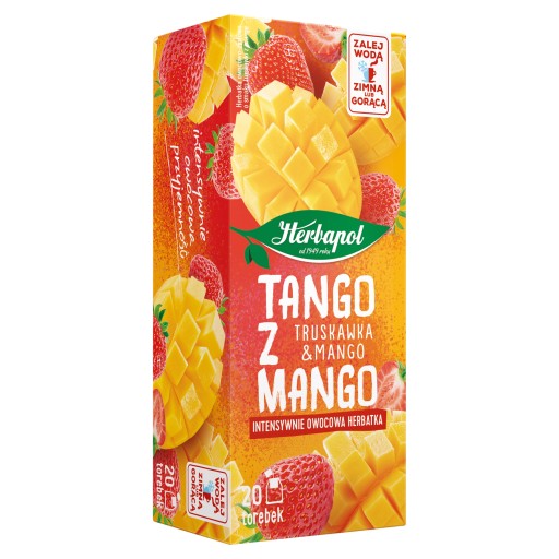 Herbapol čaj TANGO S MANGOM Jahoda s mangom 20tb*2g