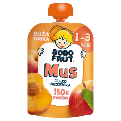 Bobo Frut Jablkovo-broskyňová dezertná pena pre deti 150 g