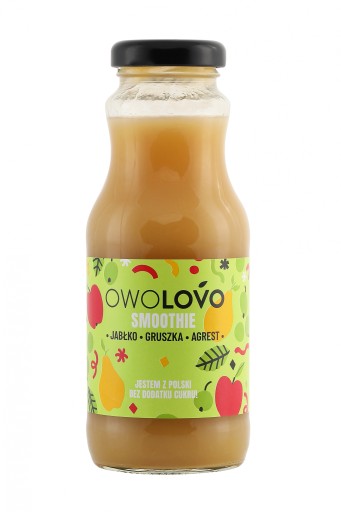 OWOLOVO Smoothie Hruška Egreš 250ml