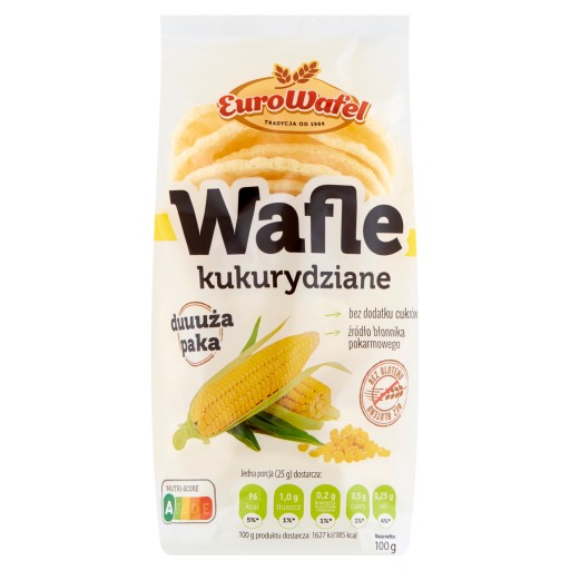 Kukuričné vafle 100g Eurowafel