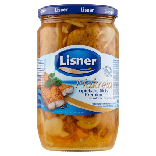 Lisner Grilovaná makrela Premium filety v octovej marináde 700 g