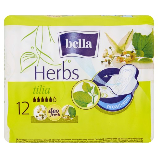 Bella herbs hygienické vložky s lipovým kvetom 12 ks.