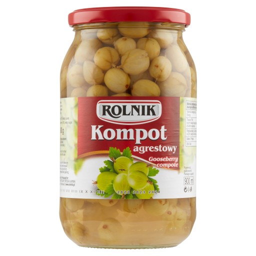 Rolnik Dóza na ovocný nápoj z kompótu egreše 900 ml