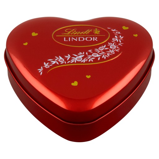 Darčekové čokolády Lindt LINDOR Pralinková srdiečková mliečna čokoláda 50g