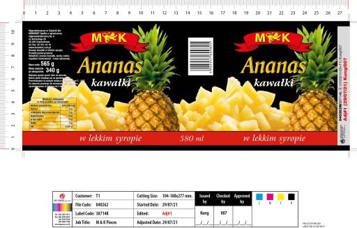 MK kúsky ananásu 565 g