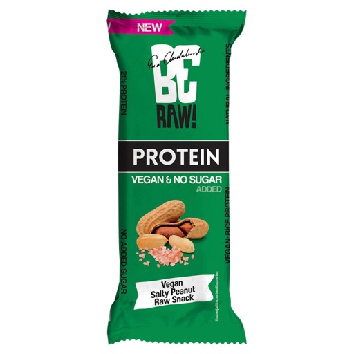 BeRAW! SLANÁ ARAŠIDOVÁ Proteínová tyčinka bez cukru 40g