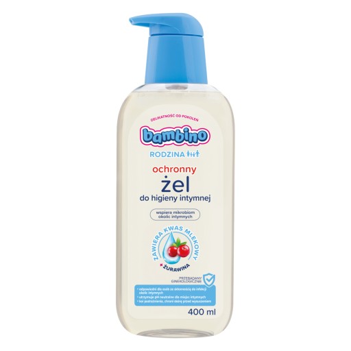 BAMBINO RODZINA Gél na intímnu hygienu s brusnicami