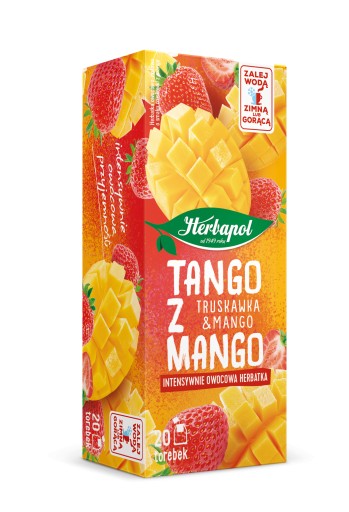 Herbapol čaj TANGO S MANGOM Jahoda s mangom 20tb*2g