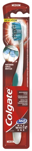 Stredná zubná kefka Colgate 360 Max White One