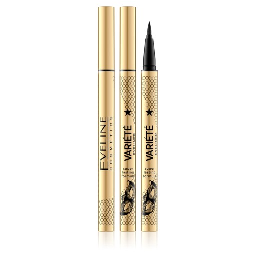 Eveline očné linky Variete Waterproof Ultra Black