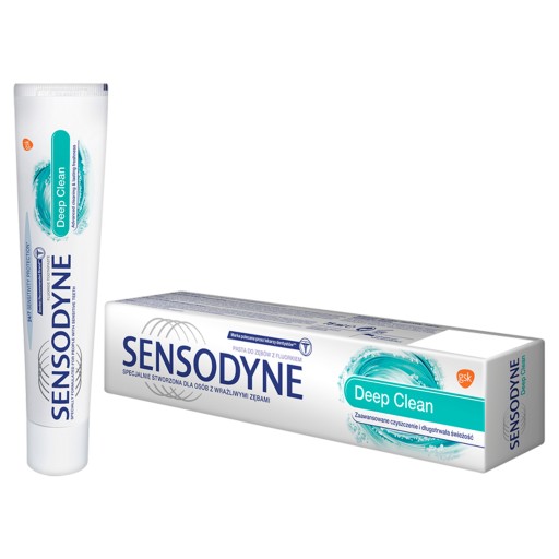 SENSODYNE DEEP CLEAN zubná pasta 75ml + Púzdro
