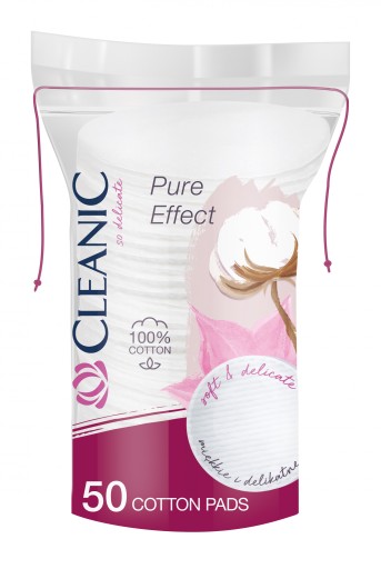 Kozmetické tampóny CLEANIC Pure Effect 50 kusov