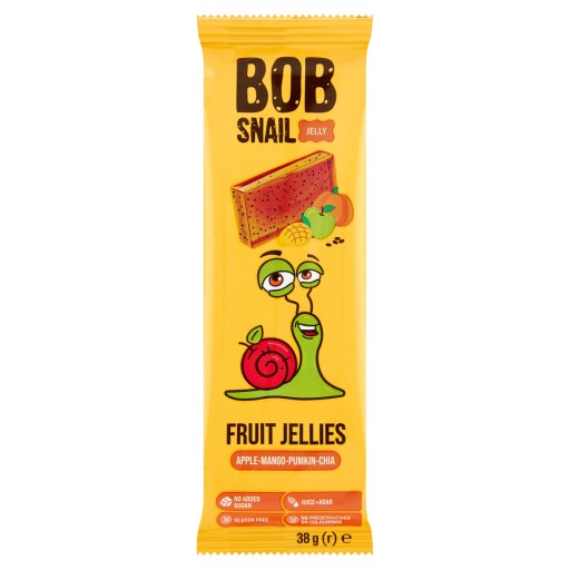 Bob Snail Jelly Želé jablko Mango tekvica Chia semienka 38g