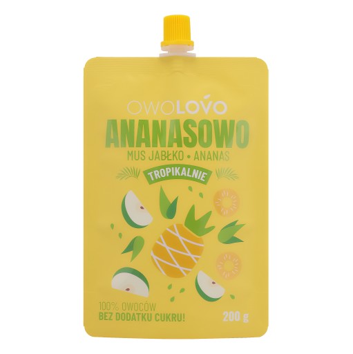 OWOLOVO ovocné pyré ANANÁS JABLKO 200g