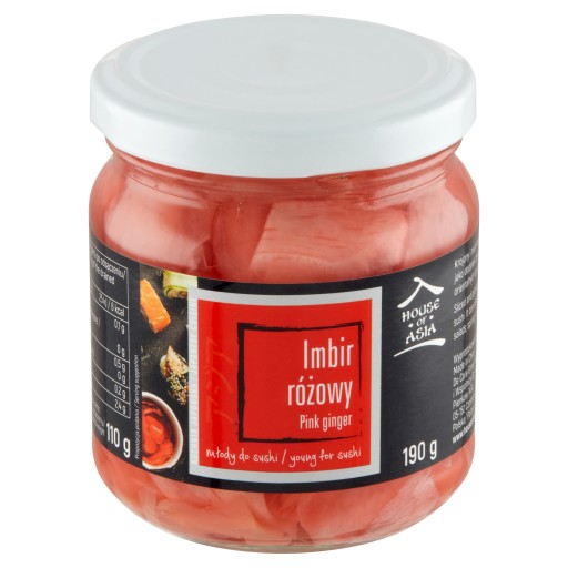 HOUSE OF ASIA mladý ružový ZÁZVOR na sushi 190g