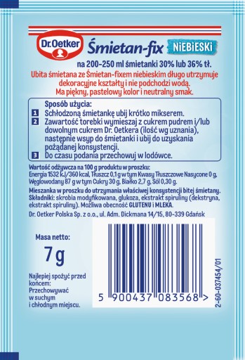 Cream-Fix Blue Dr.Oetker 7 g