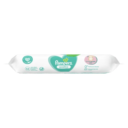 Pampers Sensitive obrúsky 52 ks
