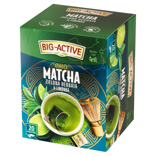 Big-Active Matcha + limetkový expresný zelený čaj 30 g