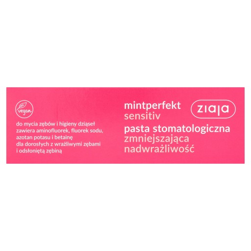 Zubná pasta ZIAJA Mintperfekt SENSITIV