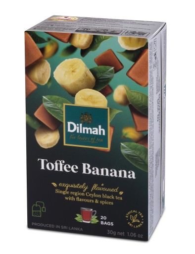 DILMAH BLACK TEA Ceylon TOFFEE BANANA karamel a banán 20 VRECOV