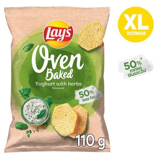 Lay's Oven Baked Lays jogurt s bylinkami chipsy 110g