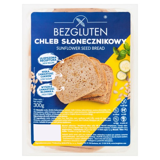 Bezlepkový chlieb slnečnicový 300 g
