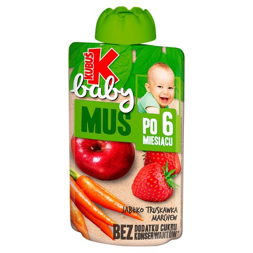 KUBUŚ Baby jablková jahodová mrkvová pena 100g