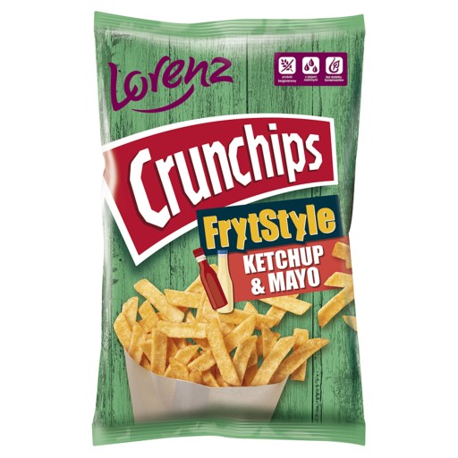 Crunchips FrytStyle Kečup Mayo chipsy 90g