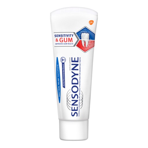 Sensodyne Sensitivity a zubná pasta na ďasná