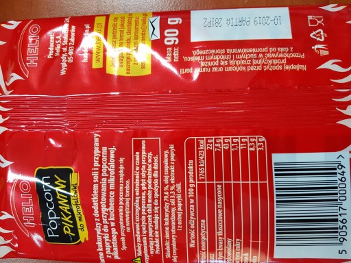 Helio Spicy Popcorn do mikrovlnky 90 g