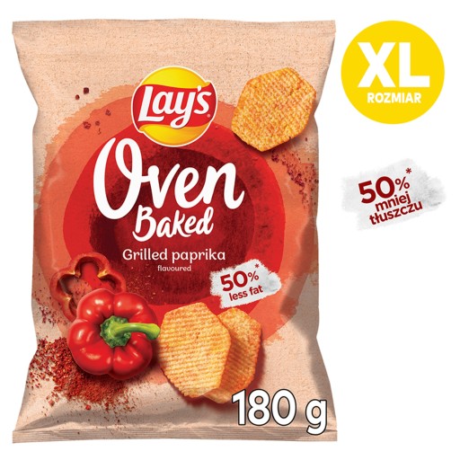 Lay's Oven Baked Crisps grilovaná paprika 180 g