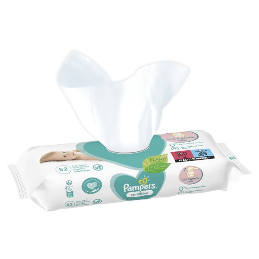 Pampers Sensitive obrúsky 52 ks