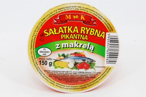 Pikantný rybí šalát s makrelou 150G MK