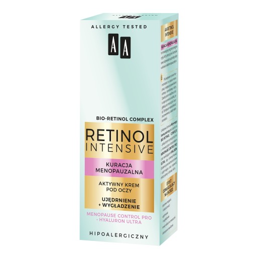 AA Retinol Intensive Menopause Treatment aktívny očný krém spevňujúci