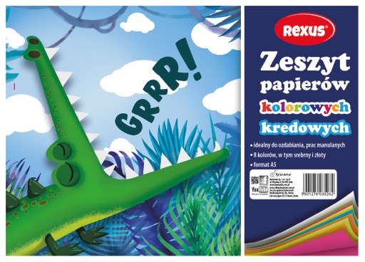 A5 Beniamin farebný papier 8 listov