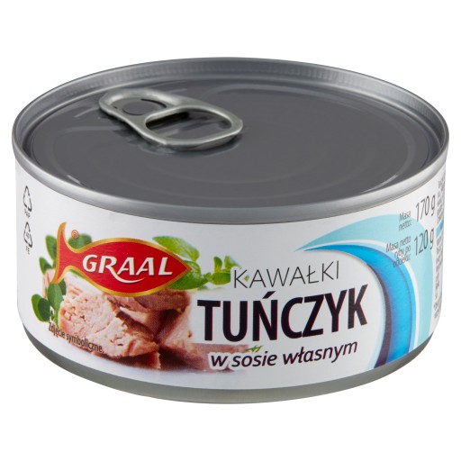 Kúsky tuniaka grálskeho vo vlastnej omáčke 170 g