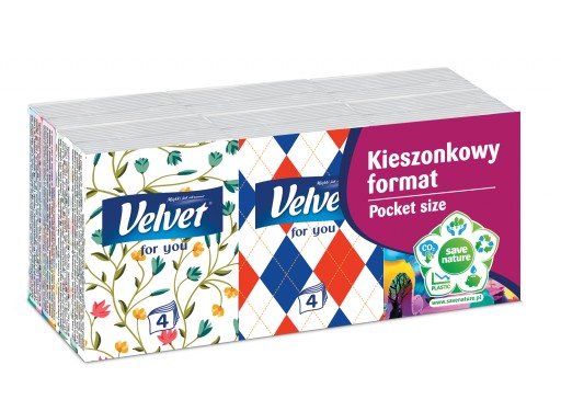 Zamatové vreckovky Minis 6x7 ks.
