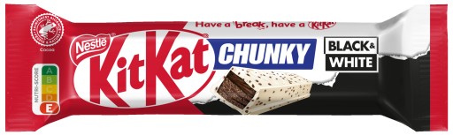 Vaflová tyčinka pokrytá bielym toppingom KitKat Chunky Black&White 42 g