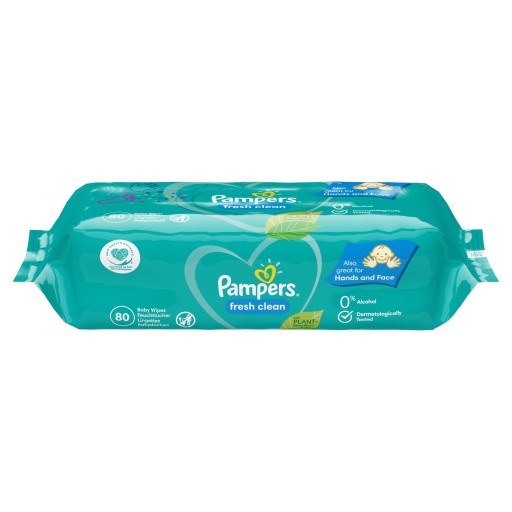 Pampers Fresh Clean Wipes 1 balenie = 80 obrúskov