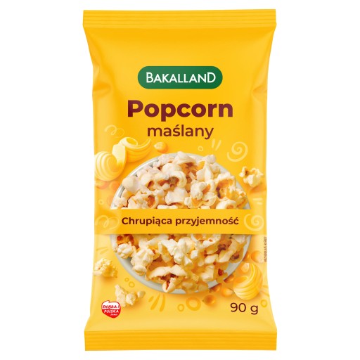 BAKALLAND Popcorn zrnká maslom do mikrovlnky 90 g