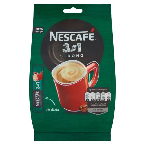Nescafé 3v1 Strong Rozp. kávový nápoj 170 g 10 ks