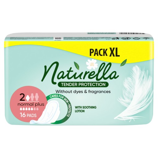 NATURELLA TENDER PROTECTION ULTRA NORMAL PLUS SANITÁRNE VLOŽKY 16 KS.