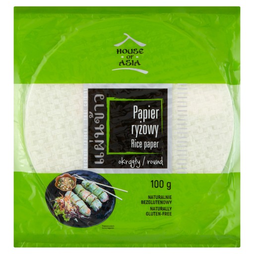 Okrúhly ryžový papier 100g - 22cm - Jarné závitky