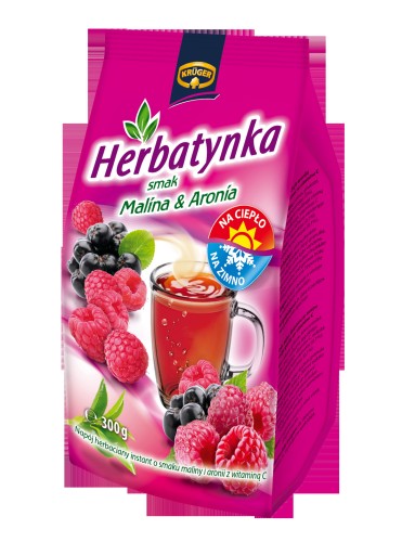 Kruger malinový čaj 300g s aróniou