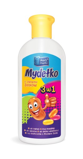 Mydlo 3v1 s vôňou želé pre dojčatá a deti, 250ml