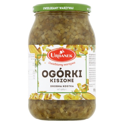 Urb.nakladané uhorky 910g