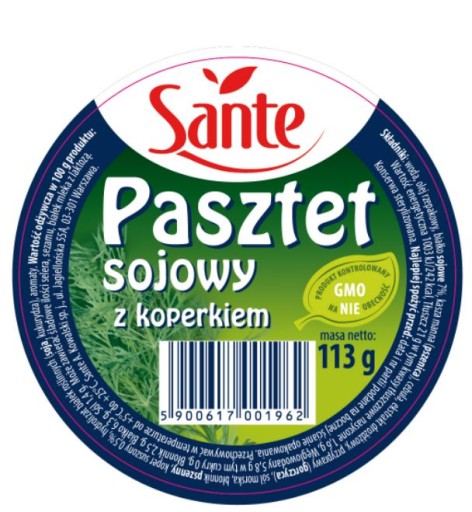 Sante Sójová paštéta s kôprom 113 g