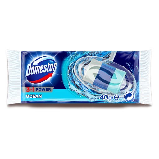 WC blok Domestos 3v1ocean 40g náplň
