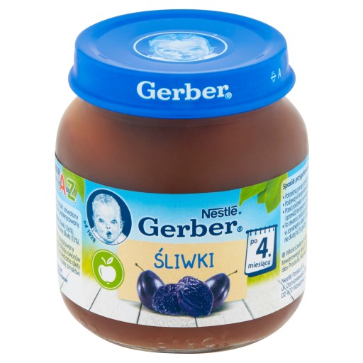 Gerber Dezertná pena zo sušených sliviek po 4 mesiacoch 125g