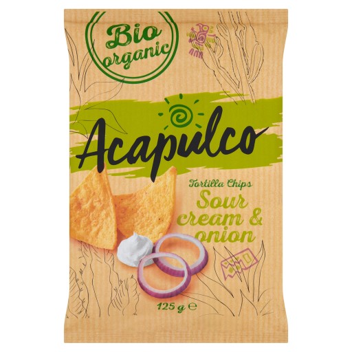 Nachos s bio smotanou a cibuľou 125 g